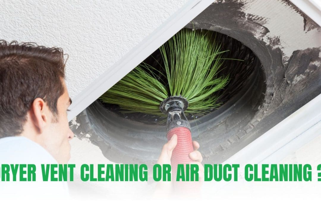 Differences Between Dryer Vent Cleaning and Air Duct Cleaning